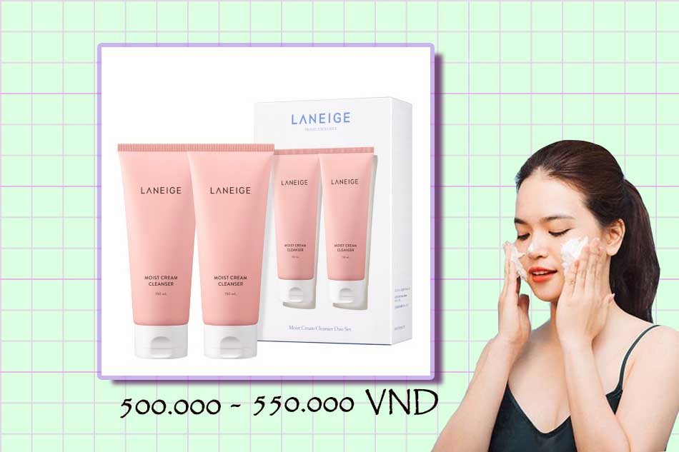 Sữa rửa mặt Laneige Moist Cream Cleanser 150ml phù hợp với nhiều chị em phụ nữ
